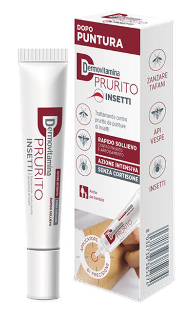 Dermovitamina Prurito Insetti dopo puntura rapido sollievo senza costisone 15ml