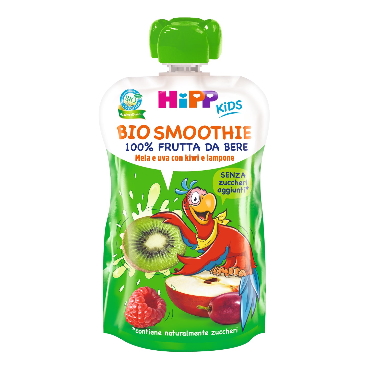HIPP BIO SMOOTHIES MELA/UVA/KIWI/LAMPONE 120 ML