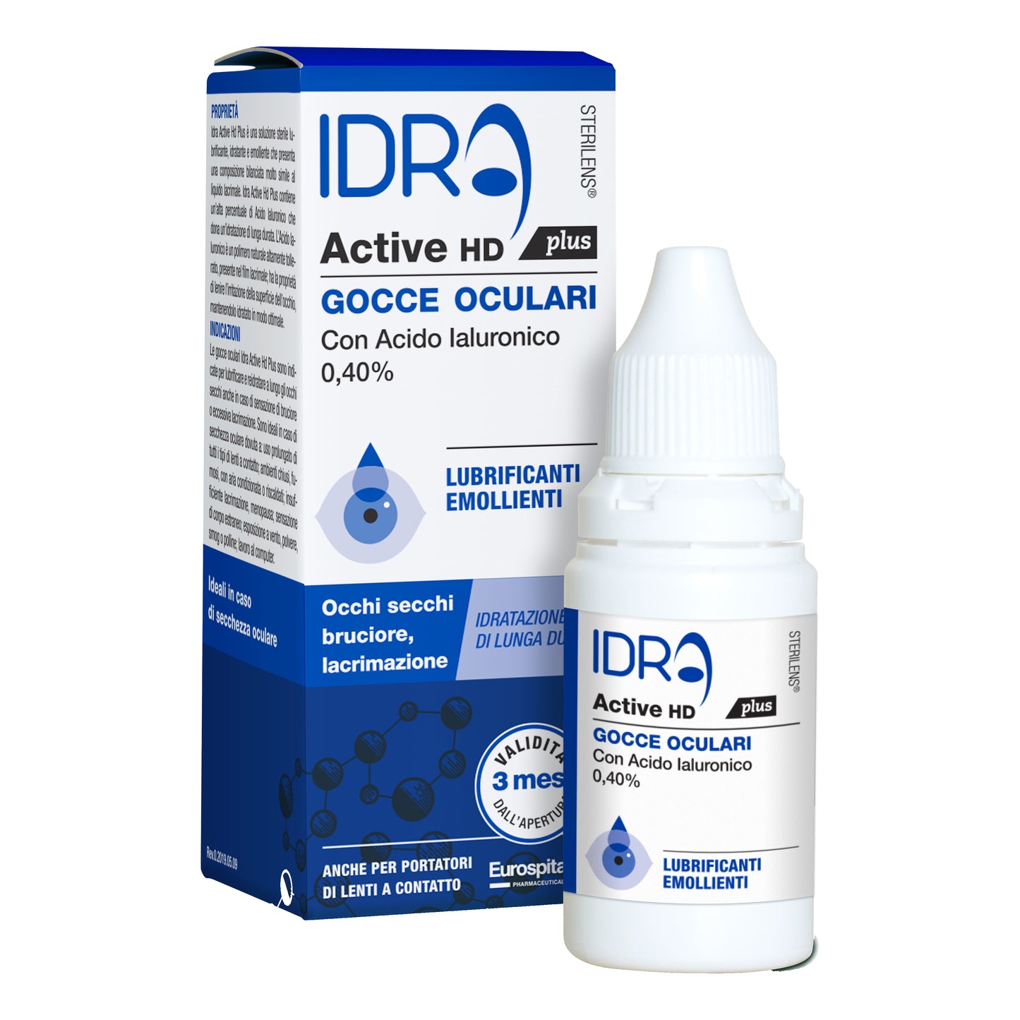 GOCCE OCULARI STERILENS IDRA ACTIVE HD PLUS 10 ML CON ACIDO IALURONICO 0,40%
