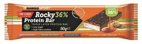 NamedSport Rocky 36% Proteinbar 50g Caramello