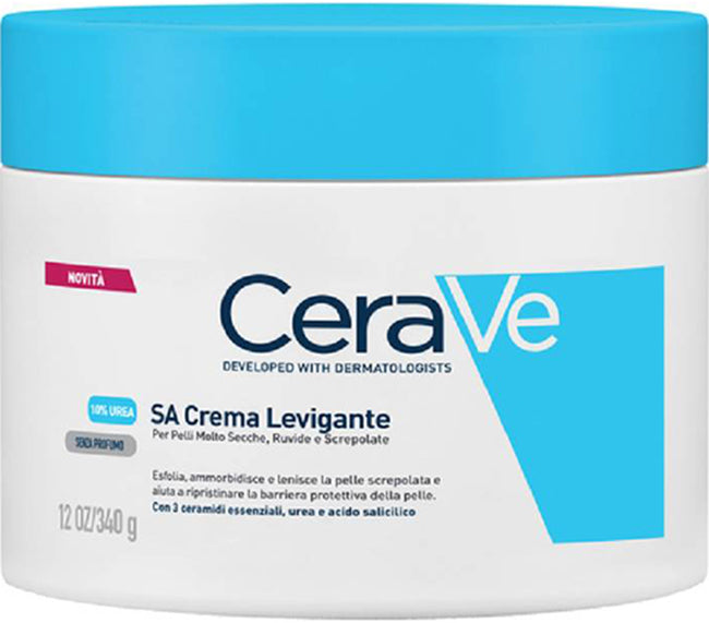 Cerave SA Crema Levigante 10% Urea per pelle molto secca ruvida e screpolata 340g