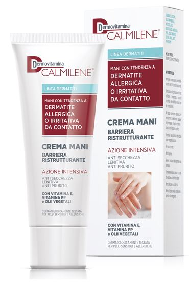 Dermovitamina Calmilene Crema Mani Barriera Ristrutturante Azione Intensiva Per dermatite allergica o da contatto 75 ml