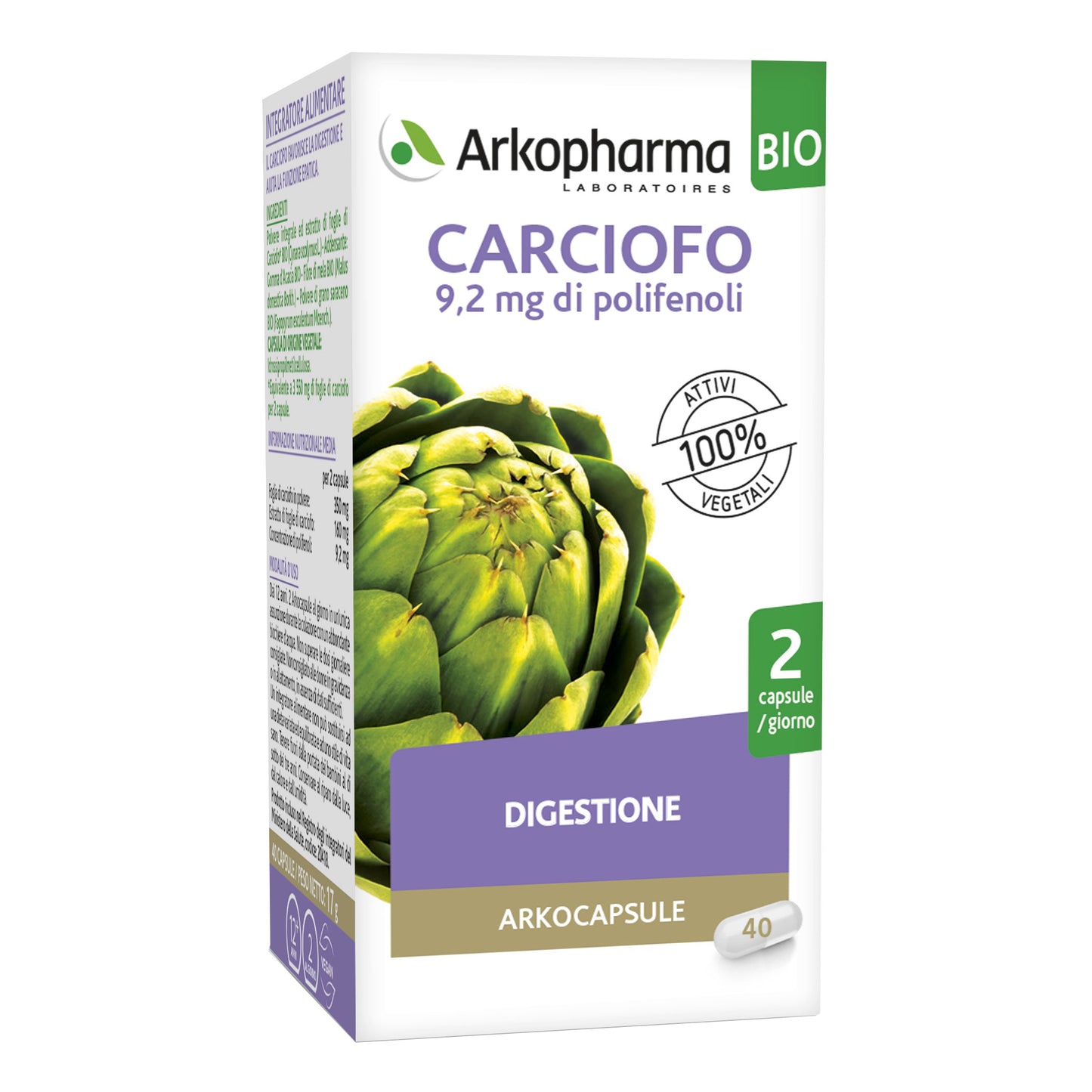 ARKO CAPSULE CARCIOFO BIO 40 CAPSULE