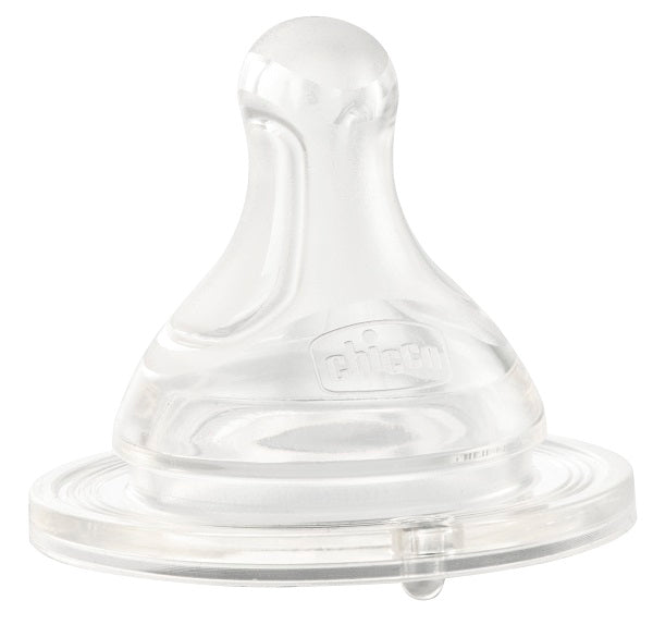 Chicco Tettarella 2pezzi Perfect5 in silicone 3 fori flusso veloce 4 mesi