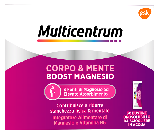 Multicentrum Corpo e Mente Boost Magnesio 30 buste