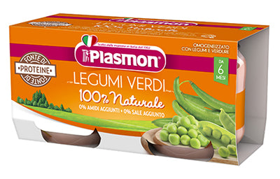 PLASMON OMOGENEIZZATO LEGUMI VERDI 2X80 G