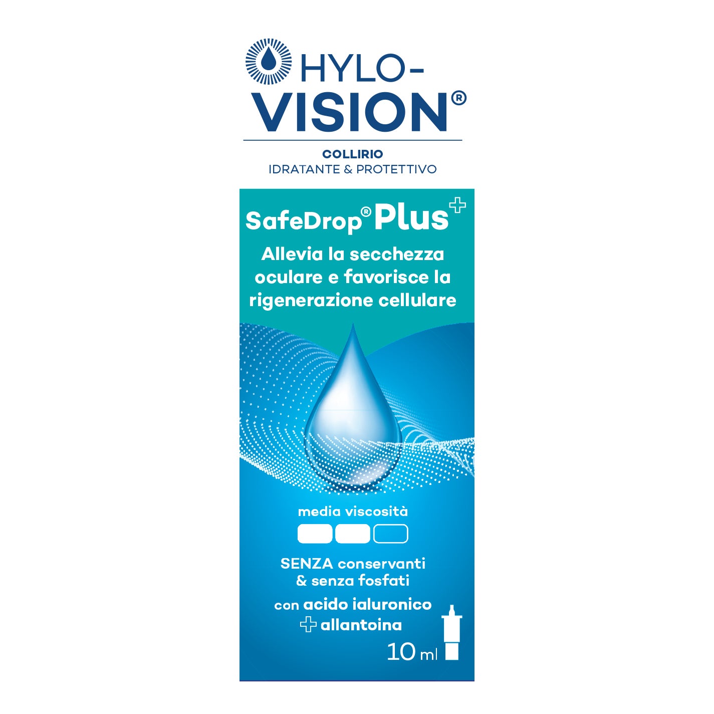 HYLOVISION SAFE DROP PLUS COLLIRIO IDRATANTE E PROTETTIVO 10 ML