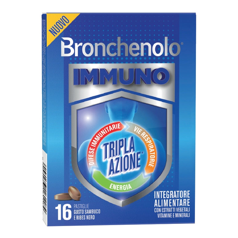 Bronchenolo Immuno 16 pastiglie integratore per le difese immunitarie