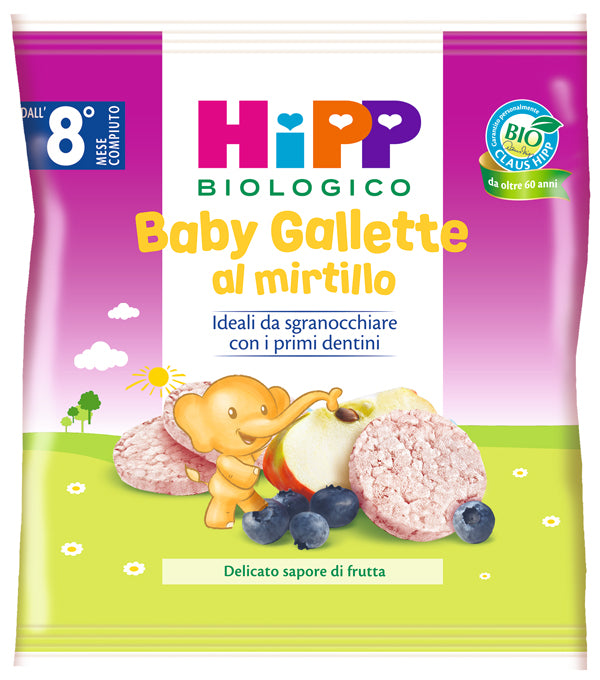 HIPP BABY GALLETTE DI RISO AL MIRTILLO 30 G