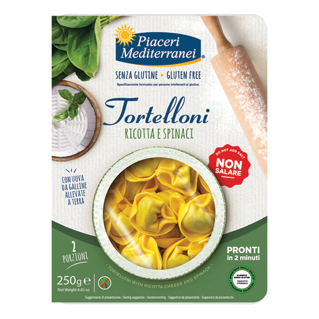 PIACERI MEDITERRANEI TORTELLONI RICOTTA SPINACI 250 G
