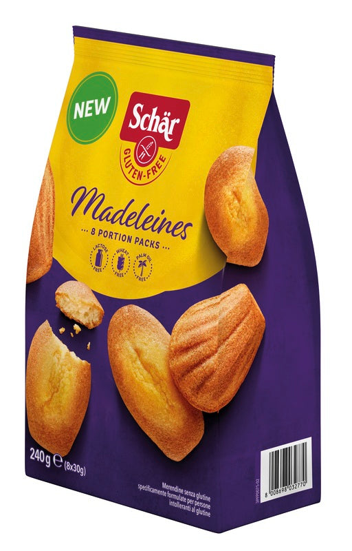 SCHAR MADELEINES SENZA LATTOSIO 8 PORZIONI DA 30 G