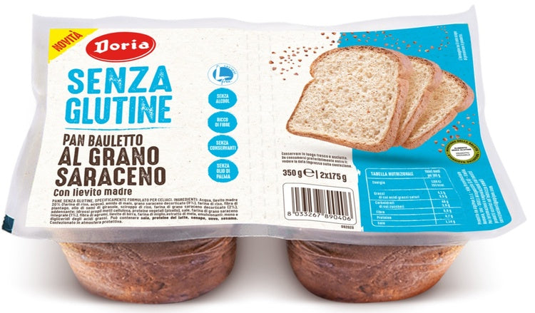 DORIA PAN BAULETTO GRANO SARACENO 2X175 G