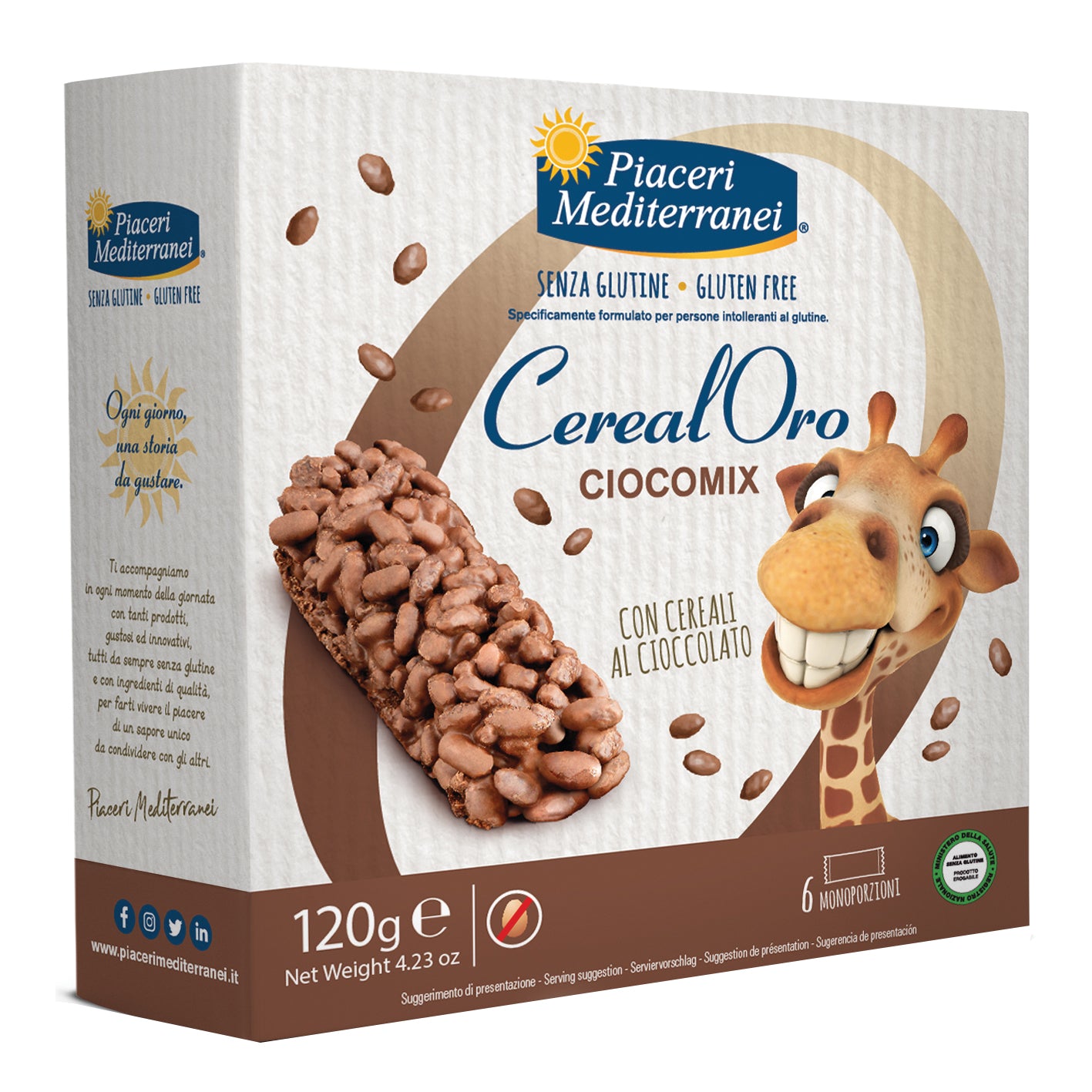PIACERI MEDITERRANEI CEREALORO CIOCOMIX 120 G