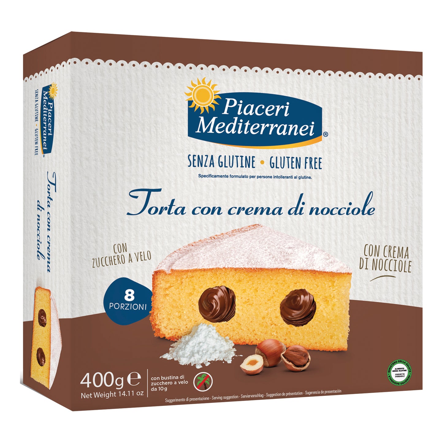 PIACERI MEDITERRANEO TORTA CREMA NOCCIOLE
