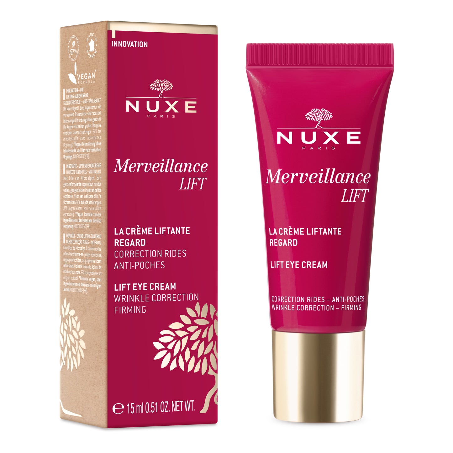 NUXE MERVEILLANCE CREME LIFTANTE REGARD 15 ML