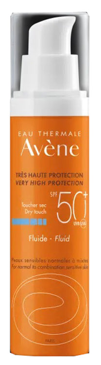 Eau Thermale Avene Solare Fluido Viso SPF50+ nuova formula 50ml