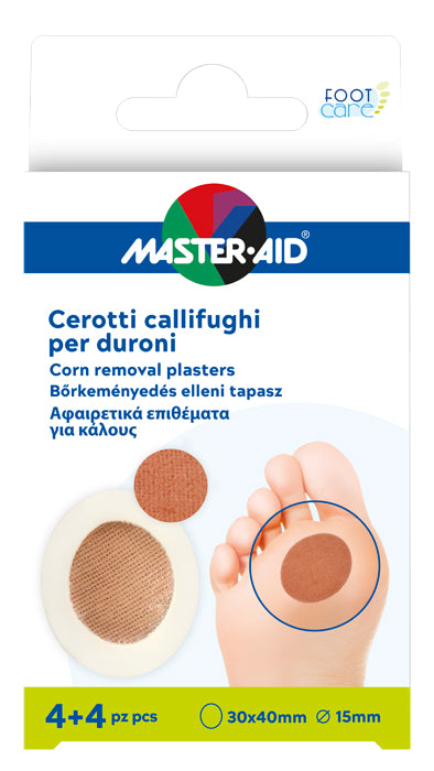 CEROTTO CALLIFUGO MASTER-AID FOOTCARE PER DURONI 4+4 PEZZI B1