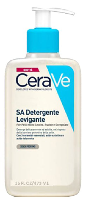 Cerave SA Detergente Levigante per pelle molto secca ruvida e screpolata 473ml
