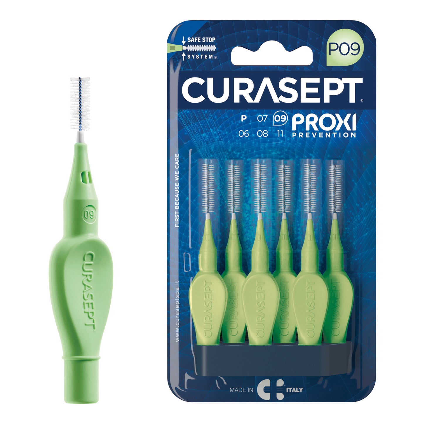 CURASEPT PROXI P09 VERDE CHIARO/LIGHT 6 PEZZI