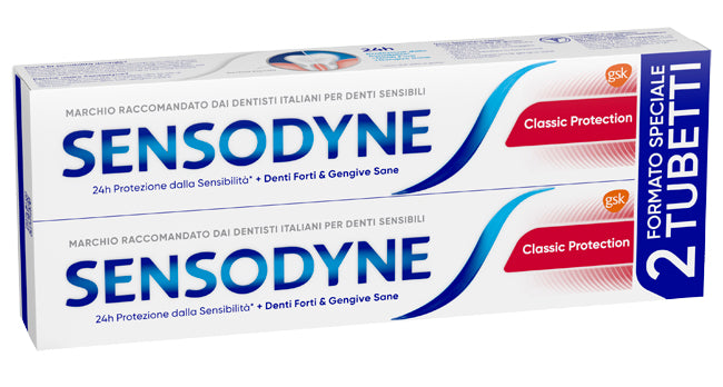 Sensodyne Classic Protection dentifricio bipacco 2x75ml