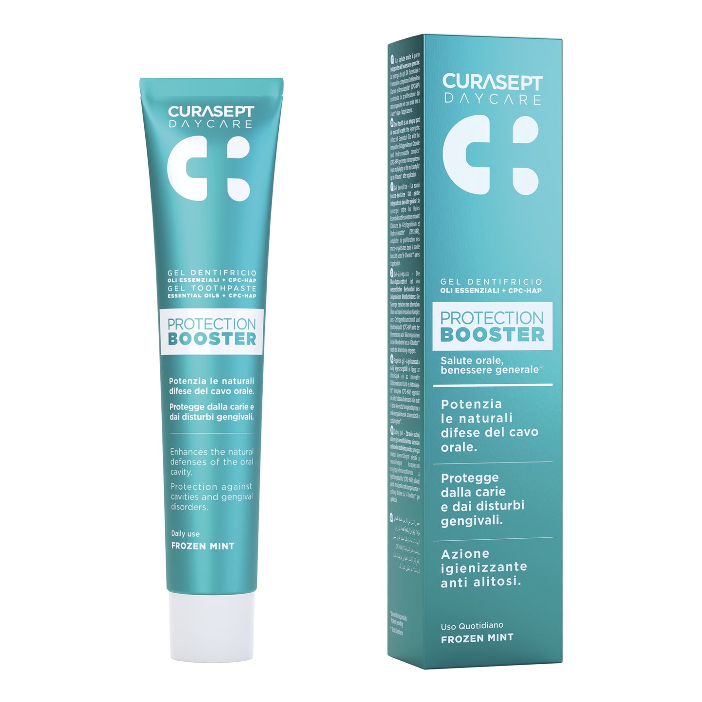CURASEPT DAYCARE DENTIFRICIO PROTECTION BOOSTER FROZEN MINT 75 ML