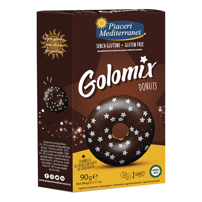 PIACERI MEDITERRANEI GOLOMIX DONUTS 2 PEZZI DA 45 G