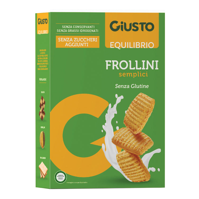GIUSTO SENZA GLUTINE FROLLINI SEMPLICI 250 G