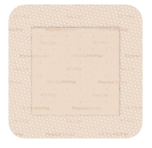 MEDICAZIONE IN SCHIUMA DI POLIURETANO MEPILEX BORDER FLEX LITE 7,5X7,5 CM 5 PEZZI