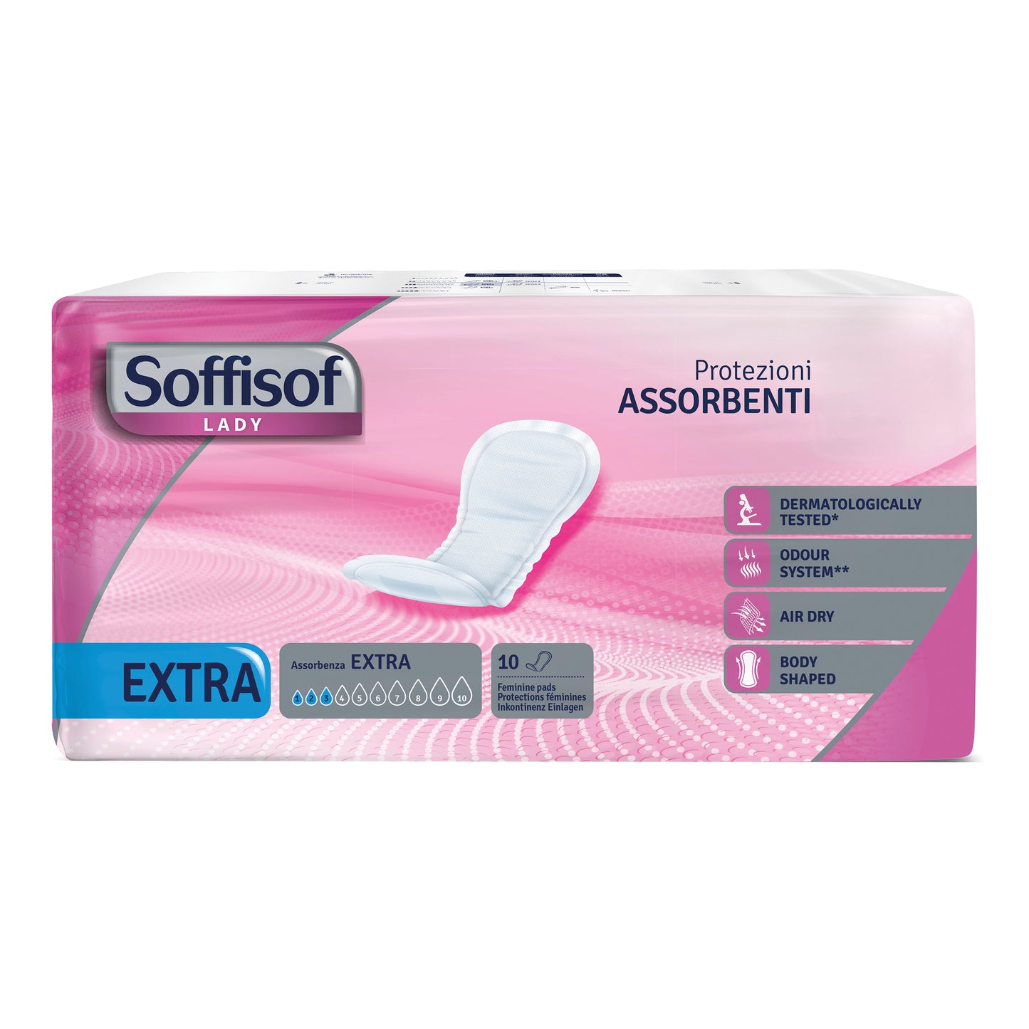 PANNOLONE PER INCONTINENZA SAGOMATO SOFFISOF LADY EXTRA 10 PEZZI