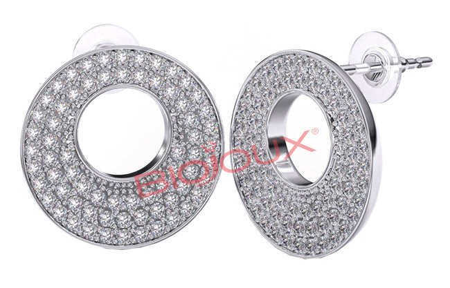 BJT285 ORECCHINI KAMALA 15 MM STAINLESS STEEL