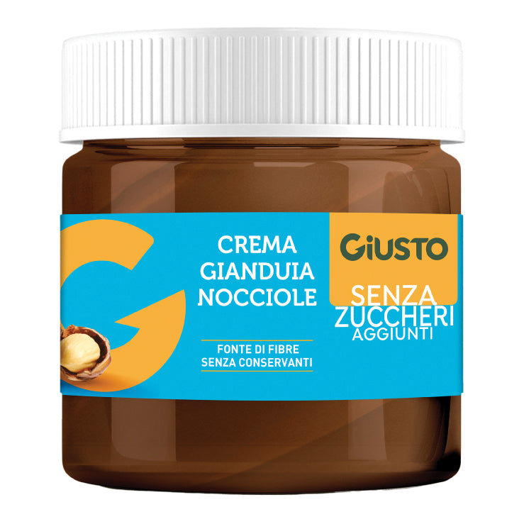 GIUSTO SENZA ZUCCHERO CREMA GIANDUIA NOCCIOLE 200 G