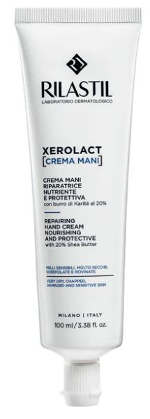 Rilastil Xerolact crea mani riparatrice 100ml nuova formula
