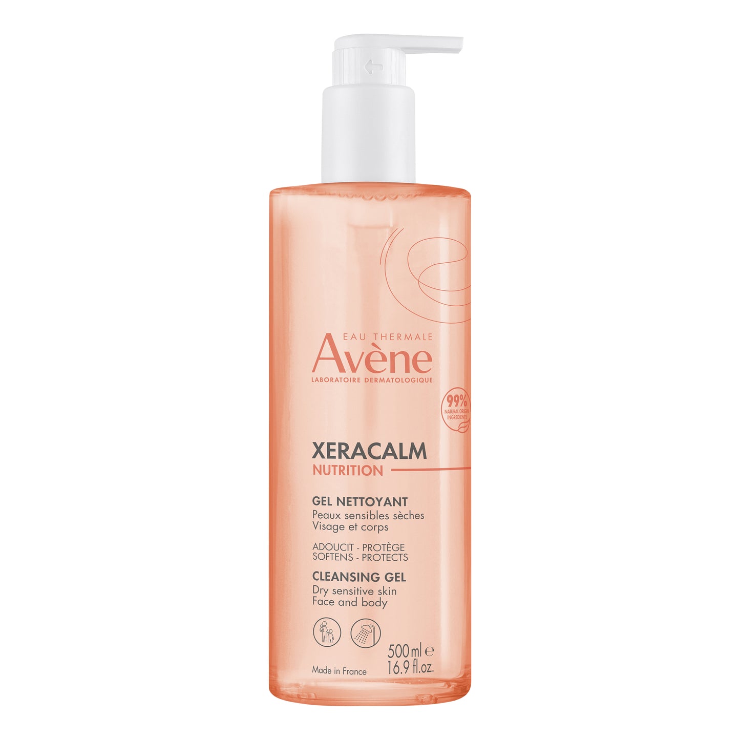 AVENE Xeracalm Nutrition Gel detergente viso e corpo per pelli secche e sensibili 500ML