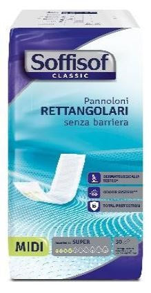 PANNOLONE SOFFISOF CLASSIC RETTANGOLARE SENZA BARRIERA 30 PEZZI
