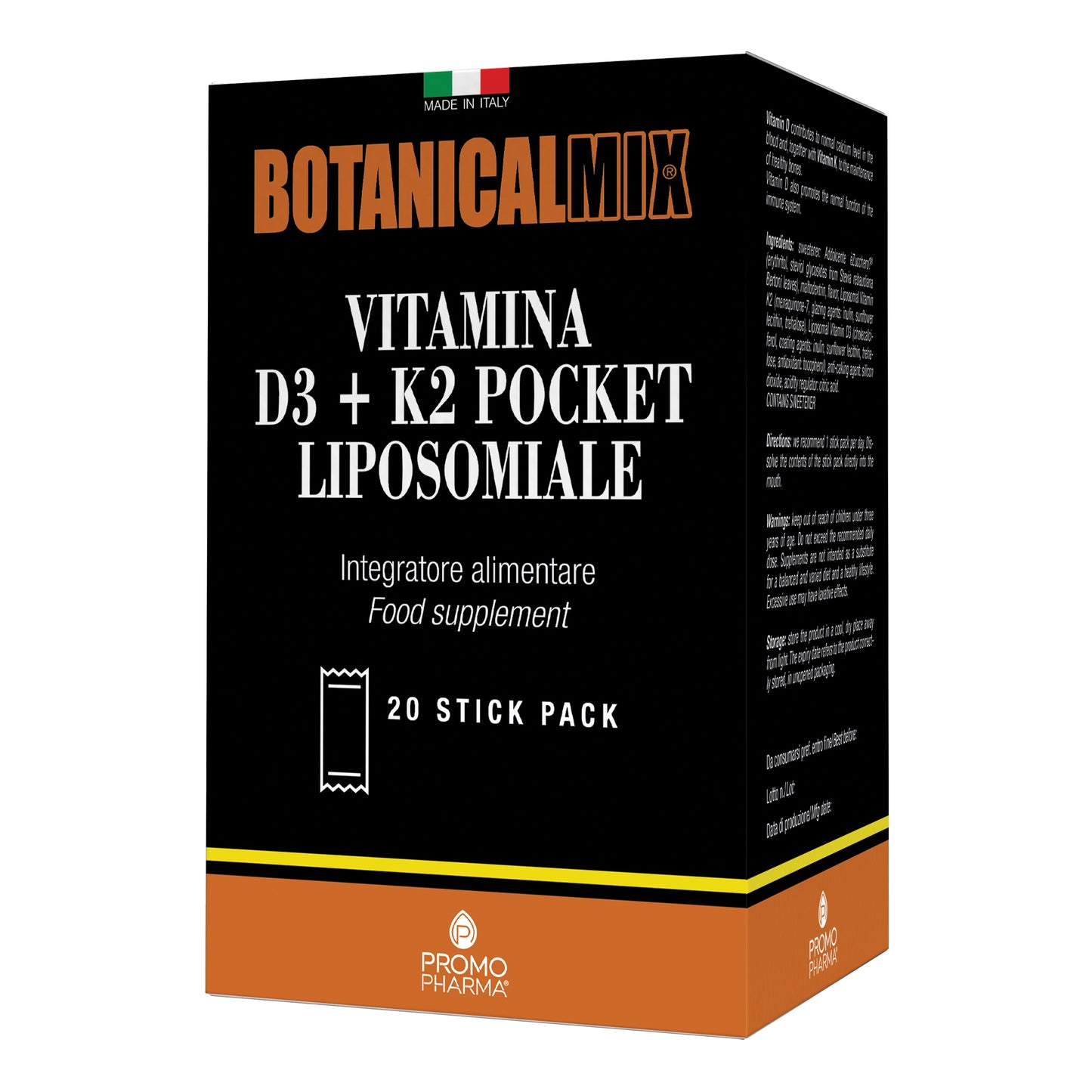 VITAMINA D3+K2 LIPOSOMIALE POCKET 20 STICK