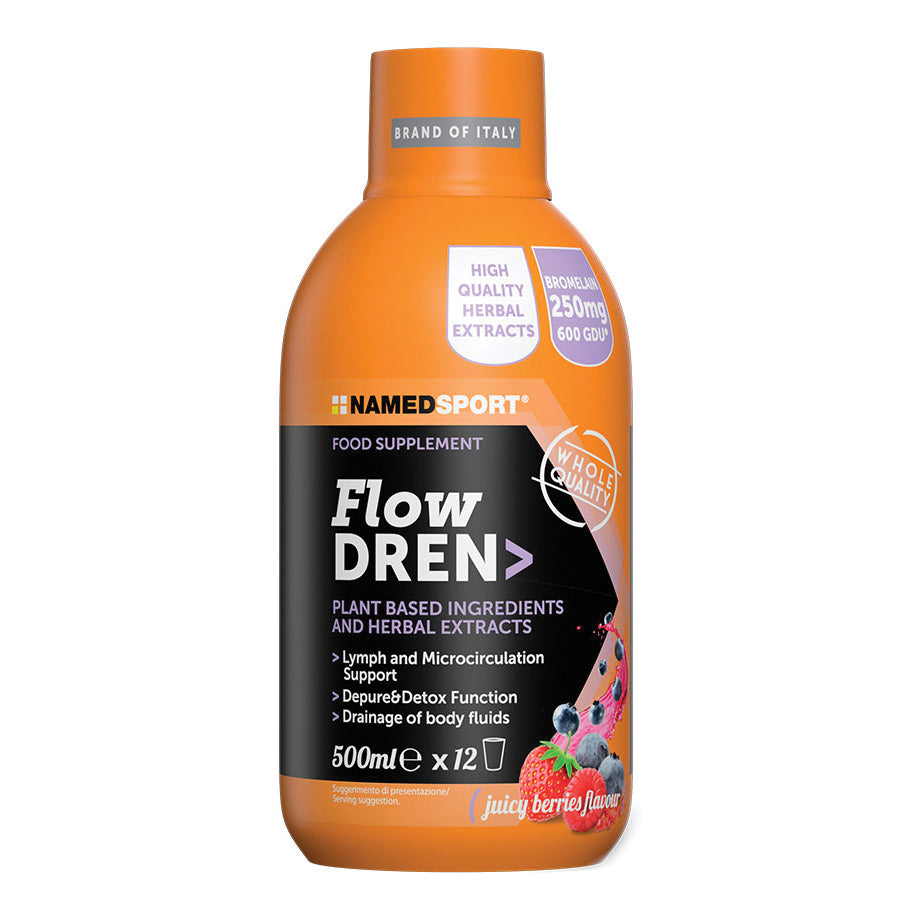 NamedSport Flowdren 500ml Integratore drenante a base di Bromelina ed estratti vegetali