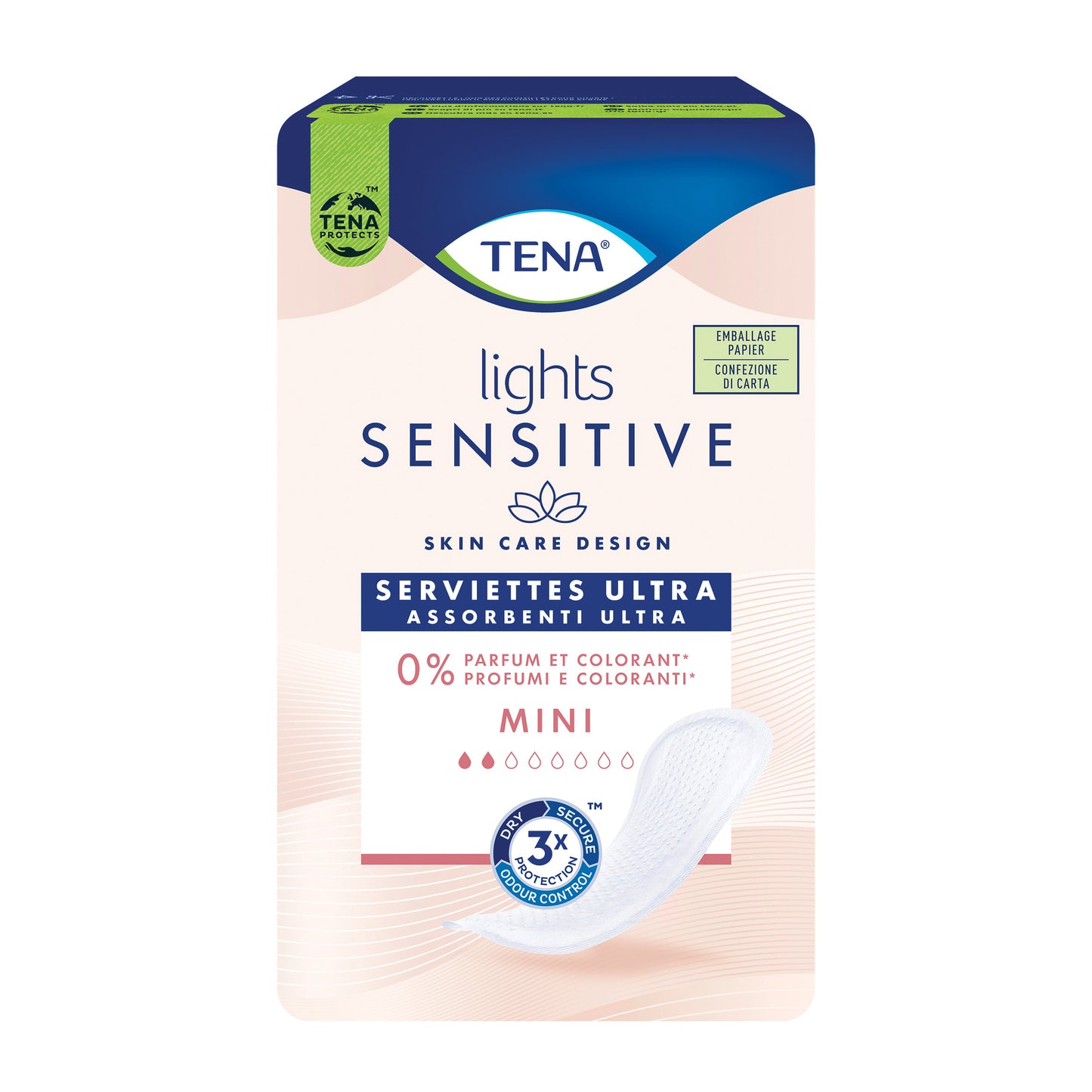 ASSORBENTE TENA LADY LIGHTS SENSITIVE ULTRA PAD MINI 20 PEZZI
