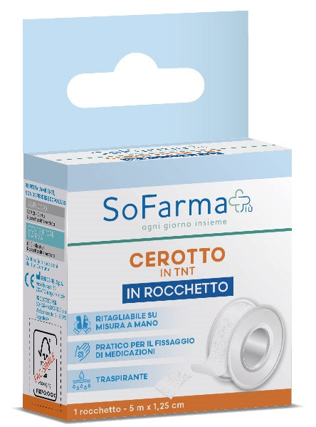 ROCCHETTO TESSUTO NON TESSUTO M 5X1,25 CM SOFARMAPIU'