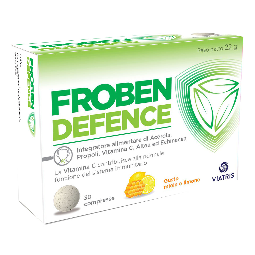Froben Defence 30 compresse miele e limone integratore per il sistema immunitario