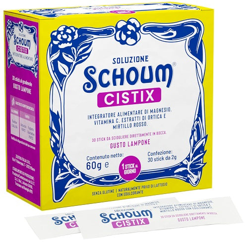 Soluzione Schoum Cistix 30 Stick integratore per le vie urinarie