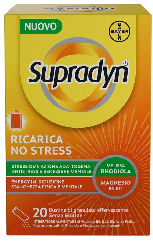 Supradyn Ricarica No Stress 20 bustine di granulato effervescente