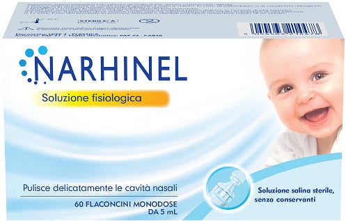Narhinel soluzione fisiologica per lavaggi nasali 60 flaconcini da 5ml