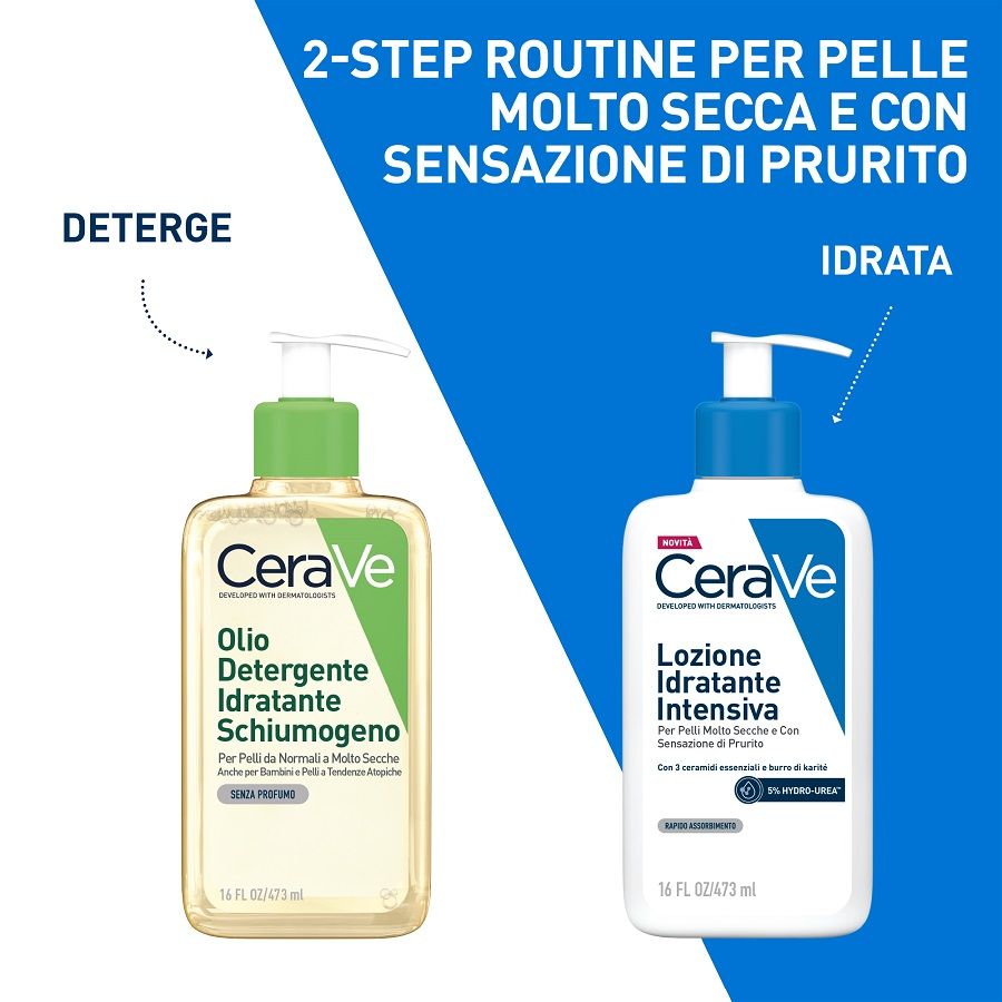 Cerave Lozione idratante intensiva per pelli secche e molto secche con sensazione di prurito 236ml