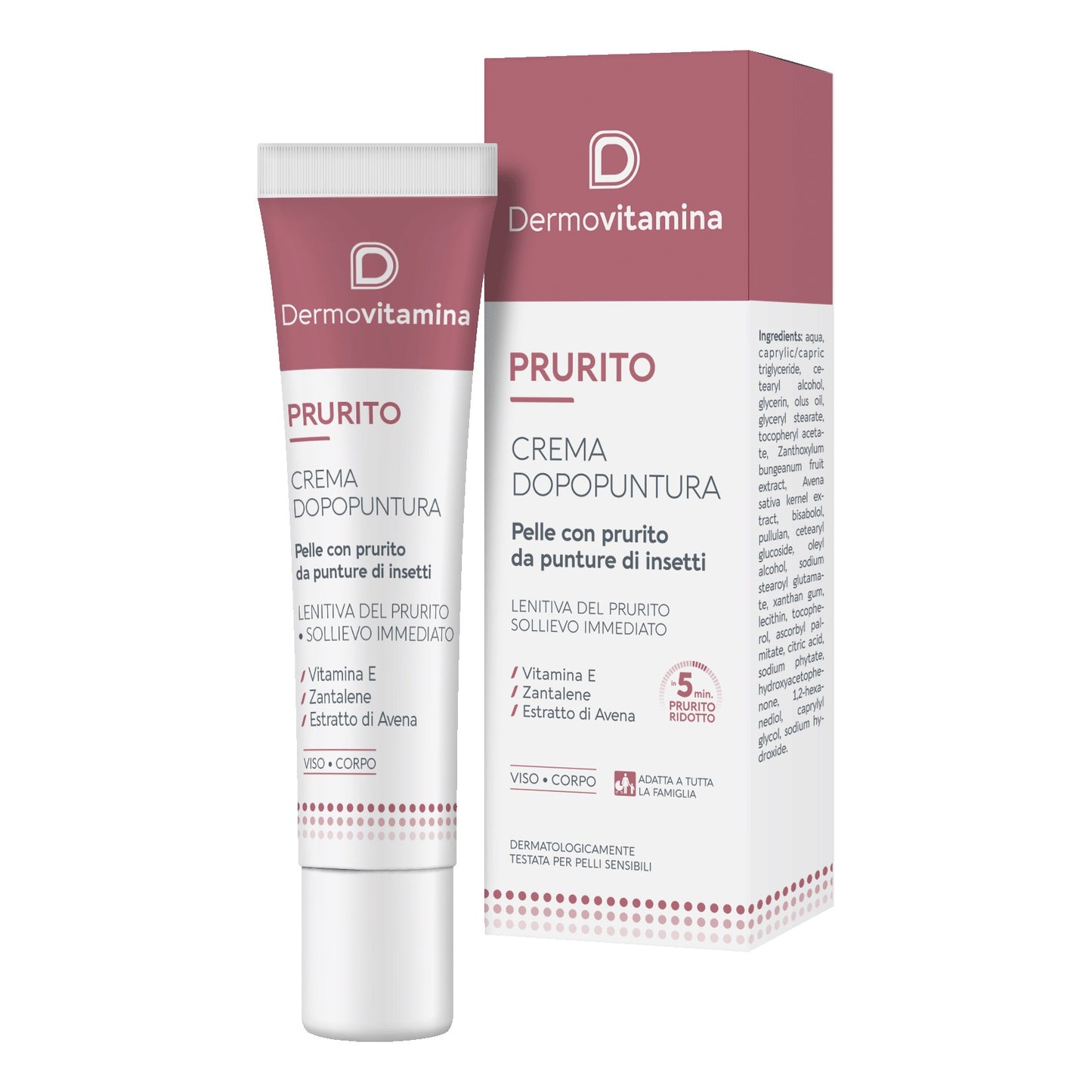 Dermovitamina Prurito crema dopopuntura lenitiva sollievo immediato 15ml
