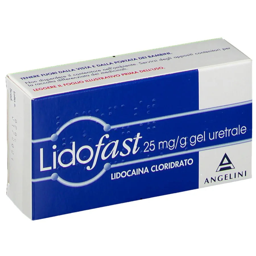 Lidofast Gel Uretrale Anestetico e lubrificante 25mg tubo da 15g