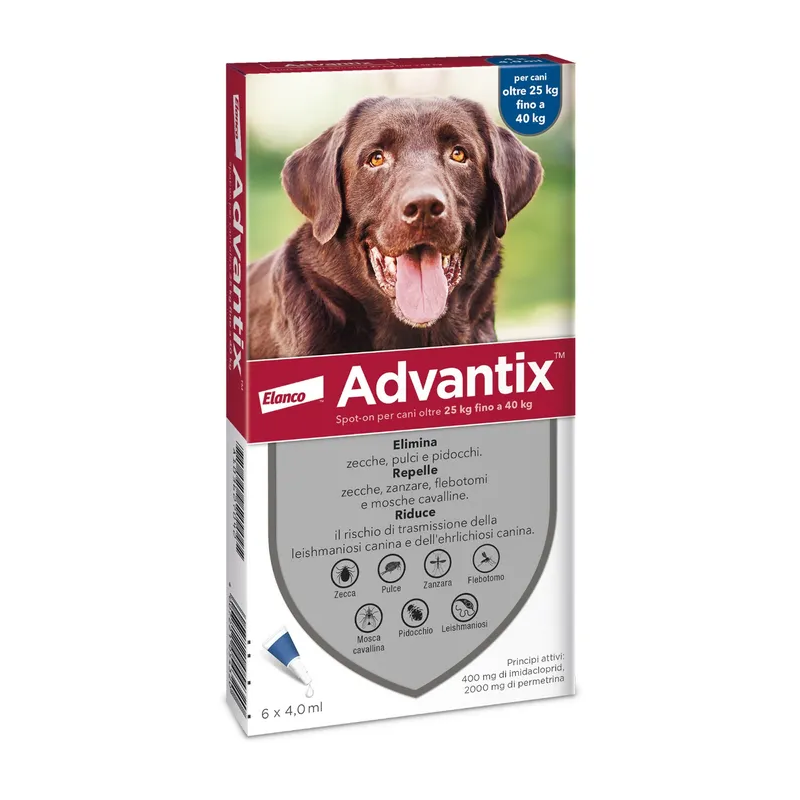 Advantix Spot On 6 pipette cani 25-40Kg