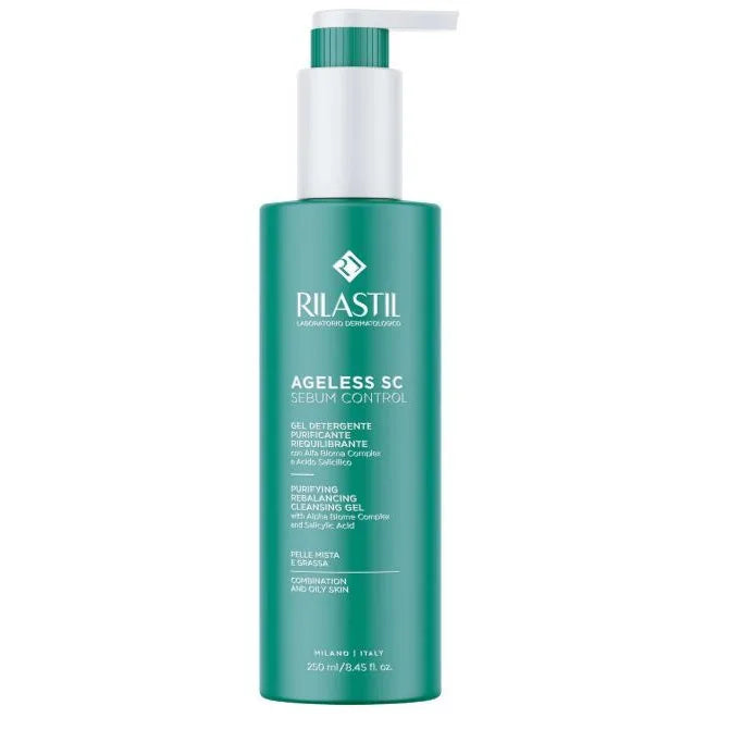 Rilastil Ageless SC Gel detergente purificante riequilibrante per pelle mista e grassa 250ml