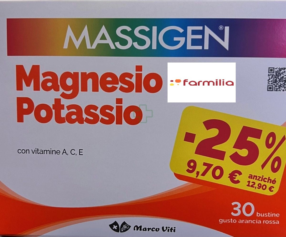 MASSIGEN MAGNESIO POTASSIO 30 BUSTINE PROMO