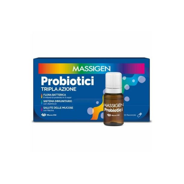 MASSIGEN PROBIOTICI 10 FLACONCINI X 8 ML PREZZO PIENO