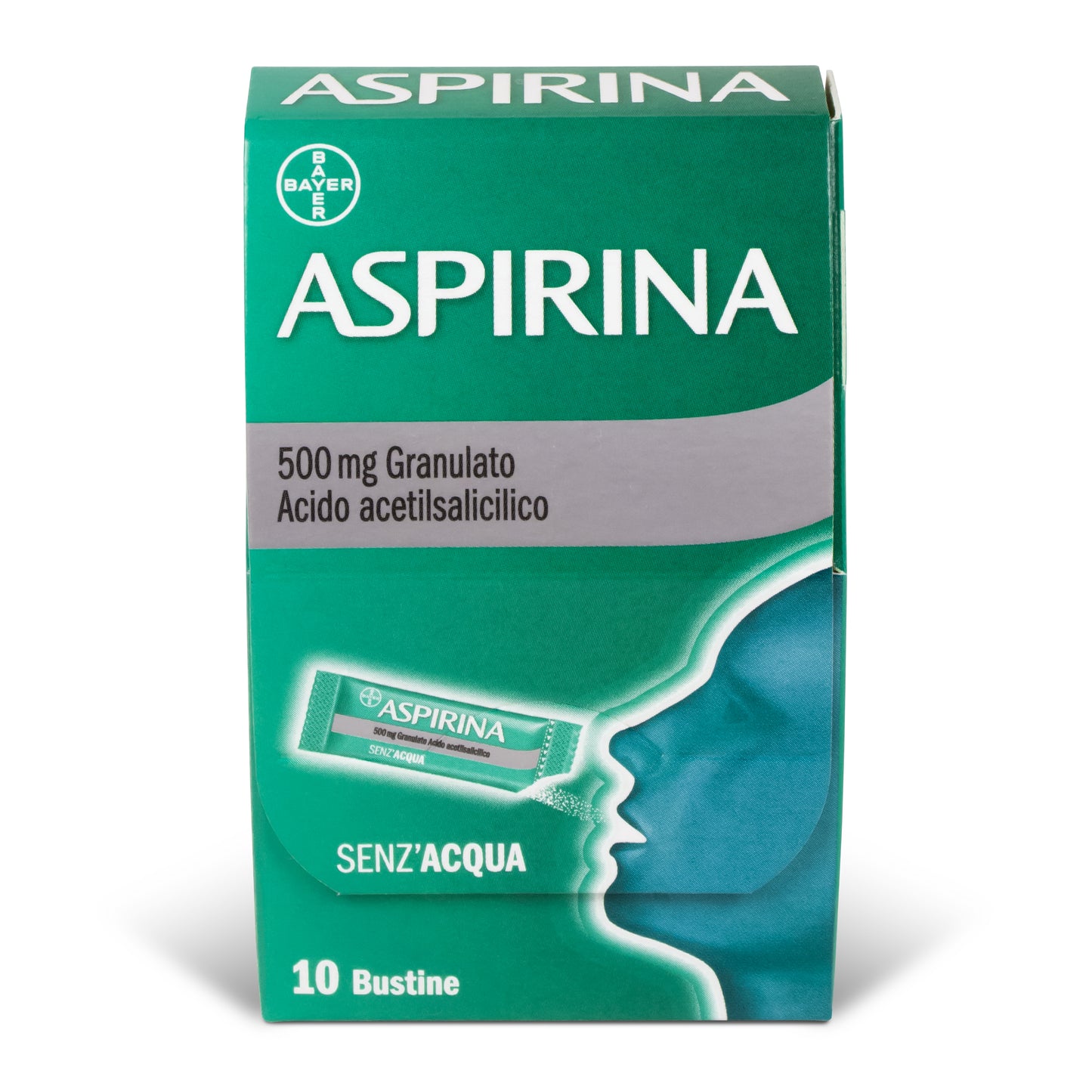 Aspirina granulato orale senz'acqua 10 bustine 500mg